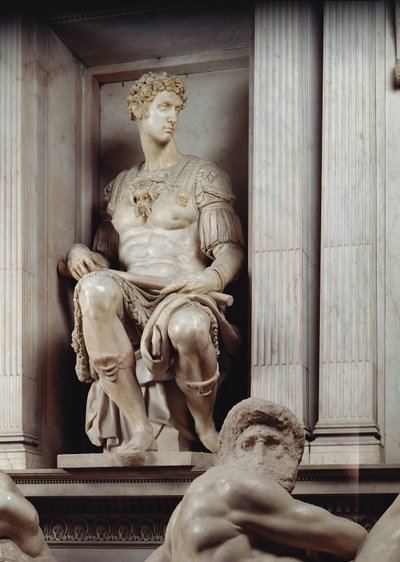 Giuliano de&39;Medici墓（大理石）（细节） 作者 Michelangelo Buonarroti